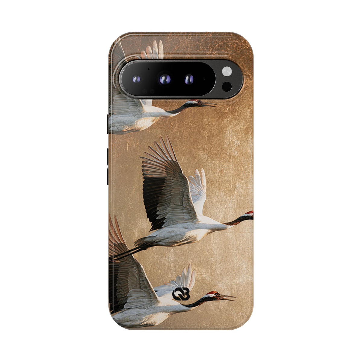 Golden Crane Flight · Tough Phone Case for Pixel ·  Gold