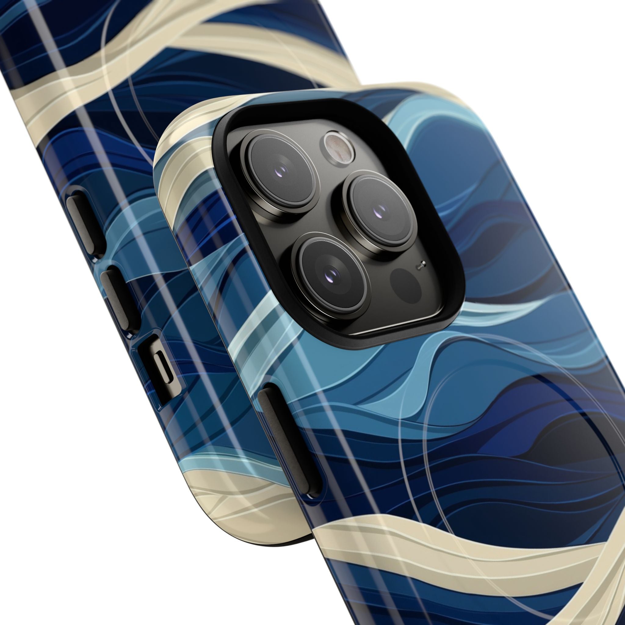 Cobalt Coast Layers · Coque de téléphone Tough+ pour iPhone · Magsafe