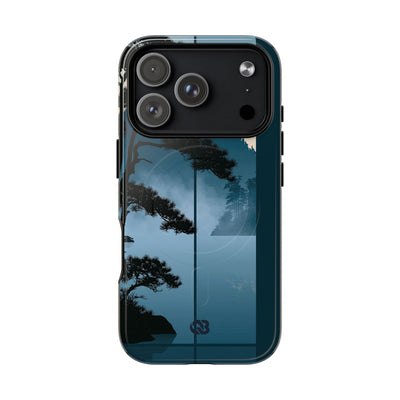 Blue Tough 2.0 Magsafe Phone Case for iPhone - Kyoto Mist Pine