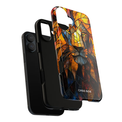 Lion Flame Mosaic iPhone 16 Plus Case - Tough