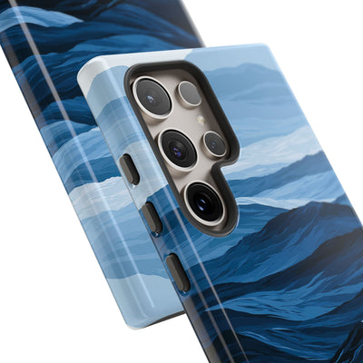Blue Tough Phone Case for Samsung - Cobalt Ridge Tides