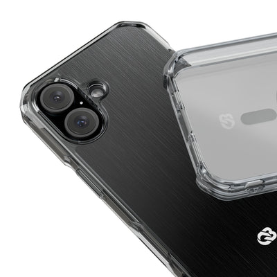 Black Impact MagSafe Phone Case for iPhone - Brushed Obsidian Slate