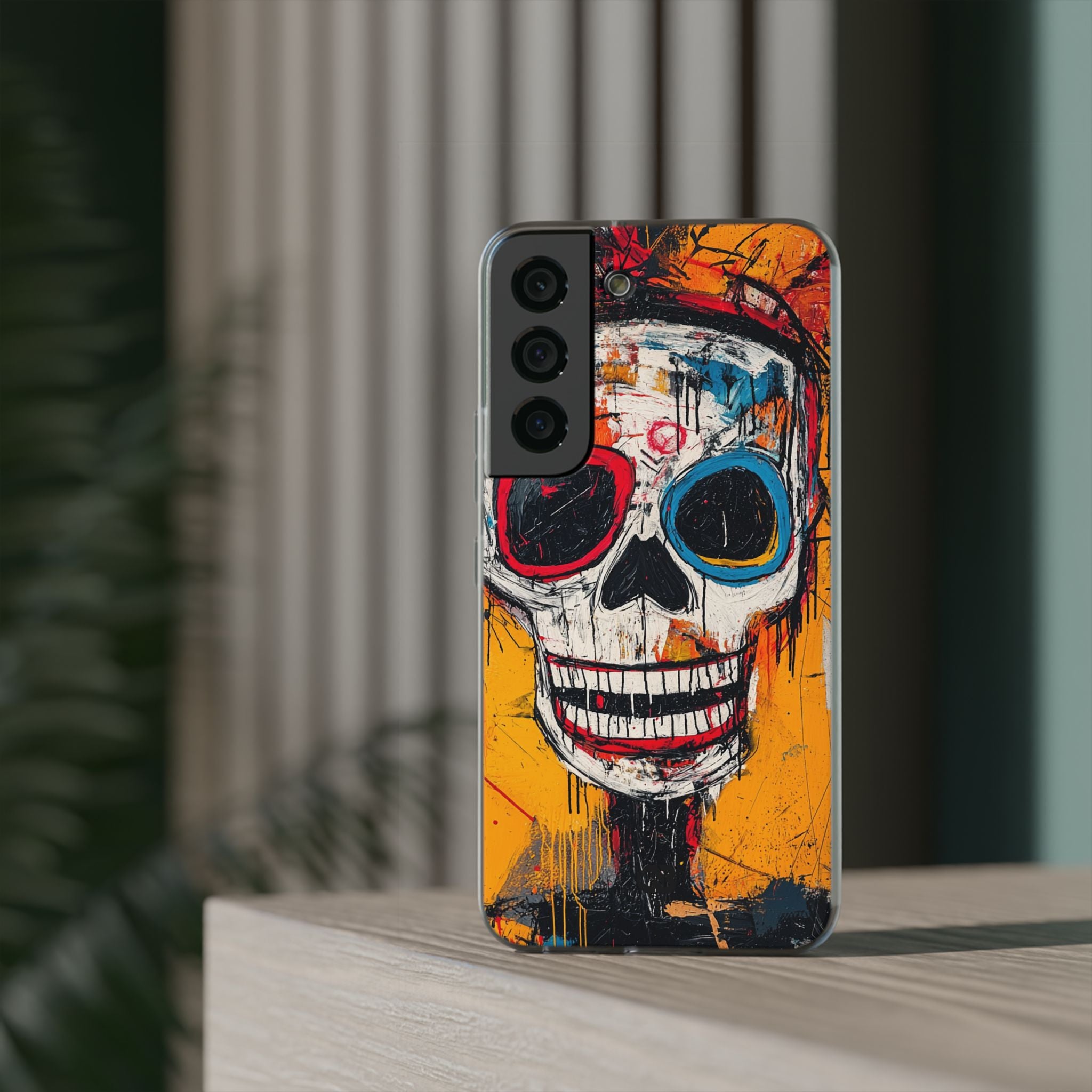 Vivid Graffiti Skull · Soft Coque de téléphone pour Samsung