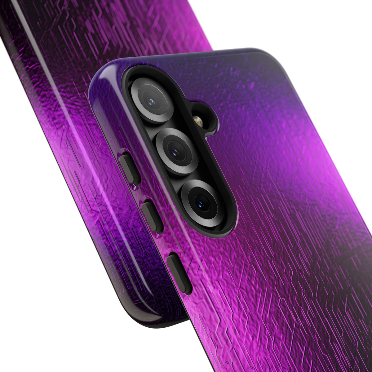 Violet Cyber Circuit · Tough Phone Case for Samsung · Purple