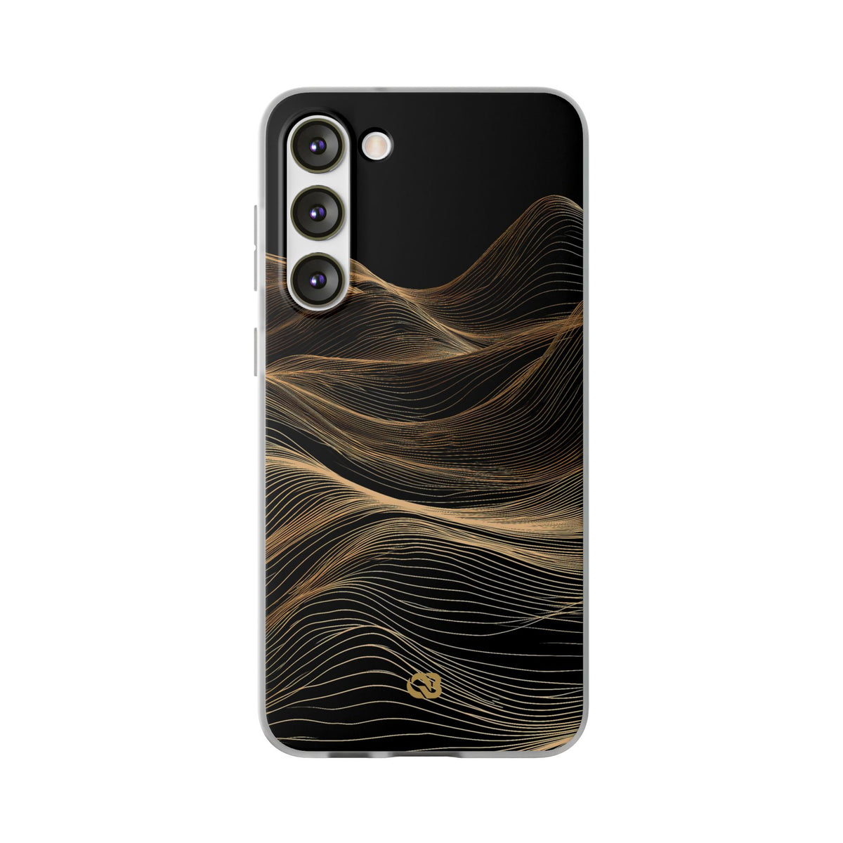 Gilded Ridge Lines · Lite Phone Case for Samsung · Black