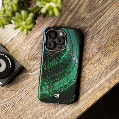 Orbital Data Stream · Tough Phone Case for iPhone · Green