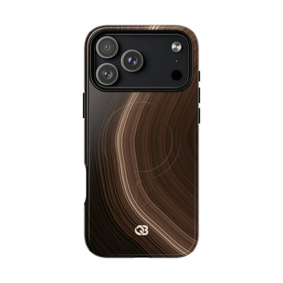 Umber Strata · Tough 2.0 Magnetic Phone Case for iPhone · Brown