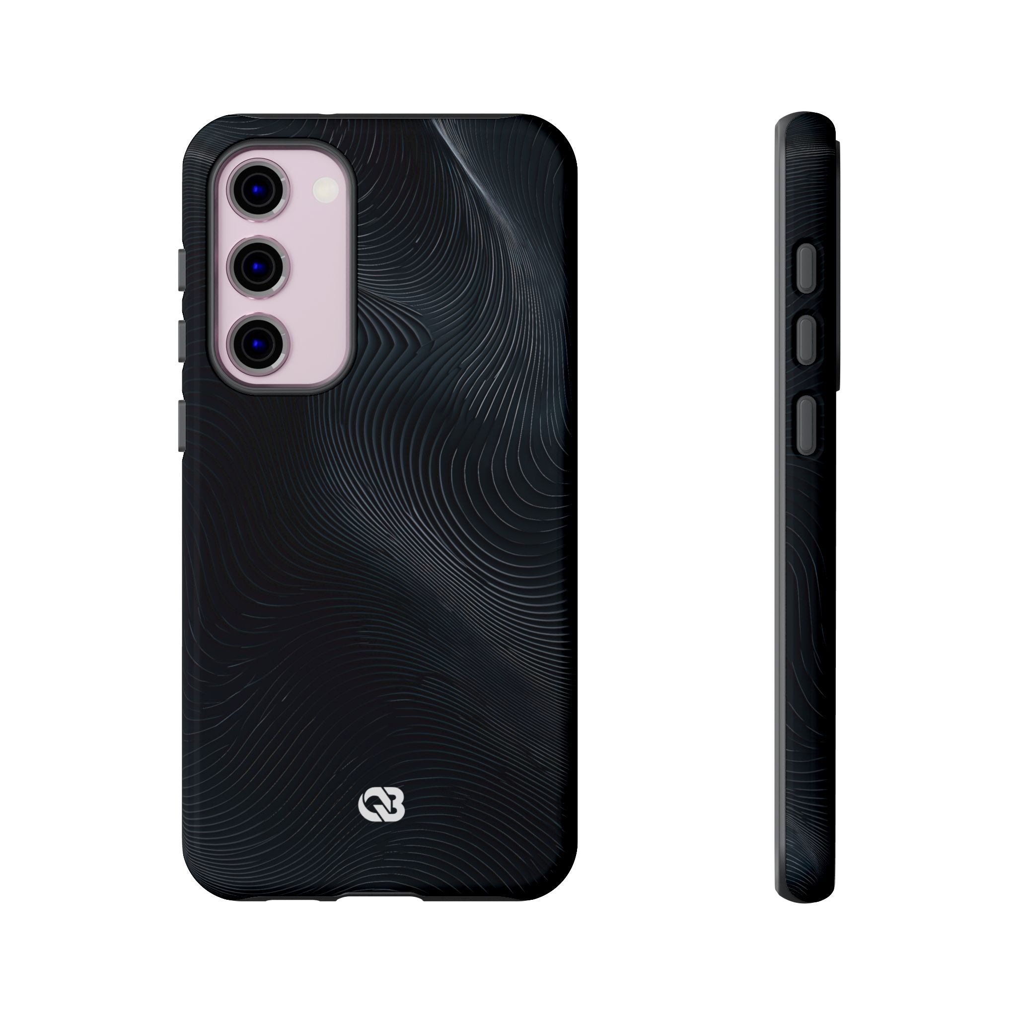 Black Tough Phone Case for Samsung - Obsidian Ridge Flux