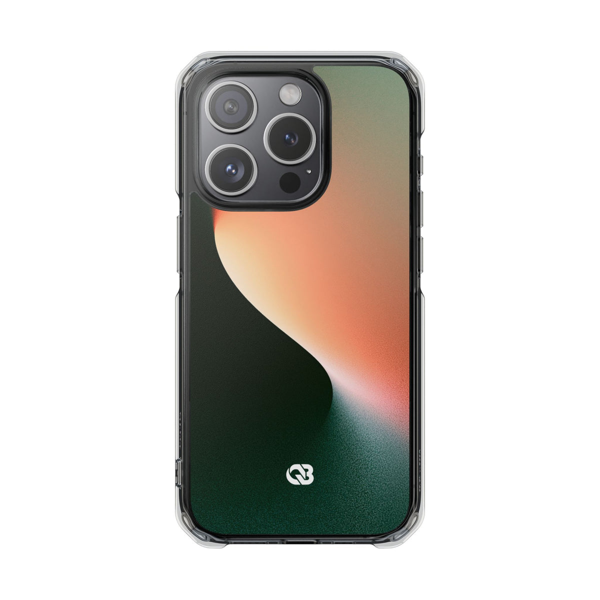 Luminous Arc · Clear Impact Magnetic Phone Case for iPhone · Green
