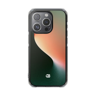 Luminous Arc · Clear Impact Magnetic Phone Case for iPhone · Green
