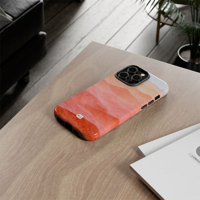 Alpenglow Ridge Vista · Tough Phone Case for iPhone · Orange