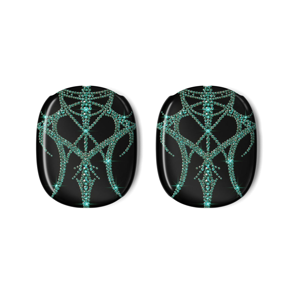 Teal Cyber Sigil · Hard Case for AirPods Max · Teal