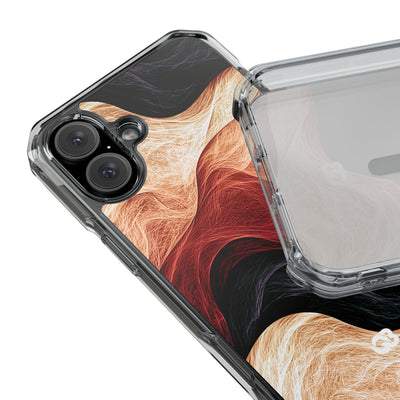 Ember Wave Dispersion · Clear Impact Magnetic Phone Case for iPhone · Red