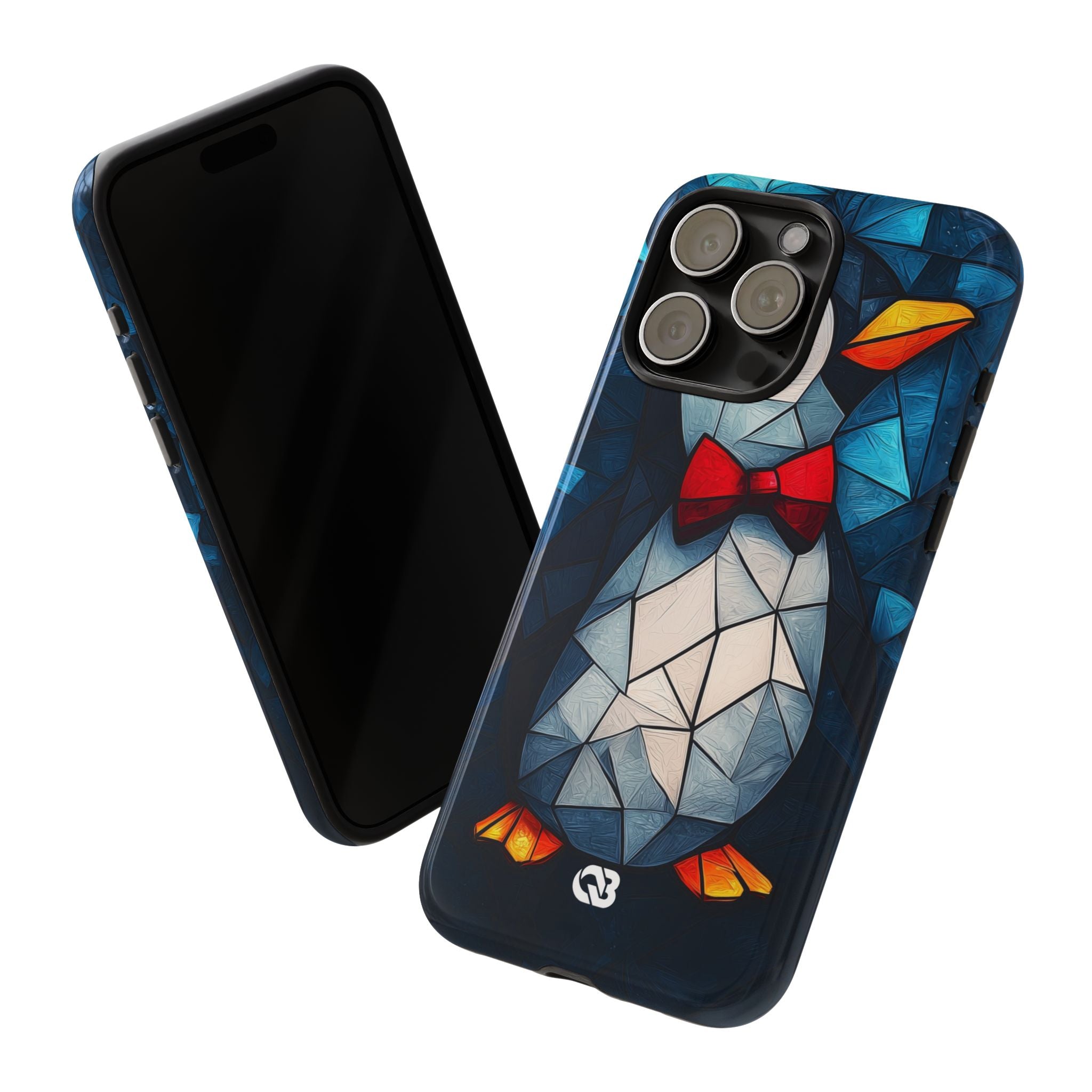 Mosaic Bowtie Penguin · Tough Phone Case for iPhone