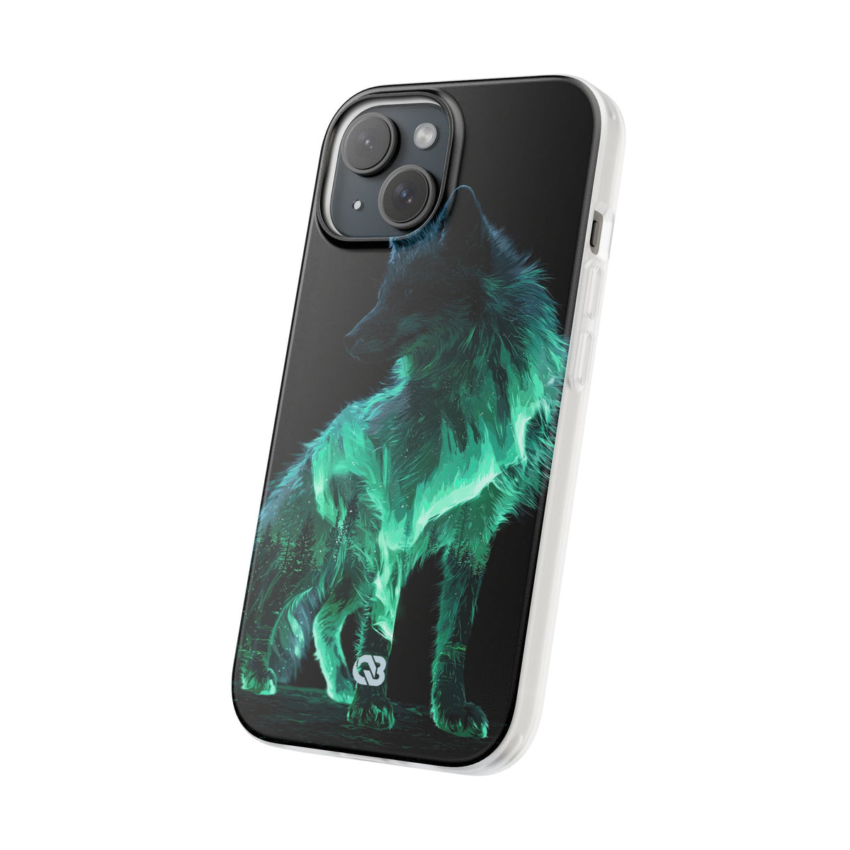 Nordic Aurora Fox · Lite Phone Case for iPhone ·  Teal