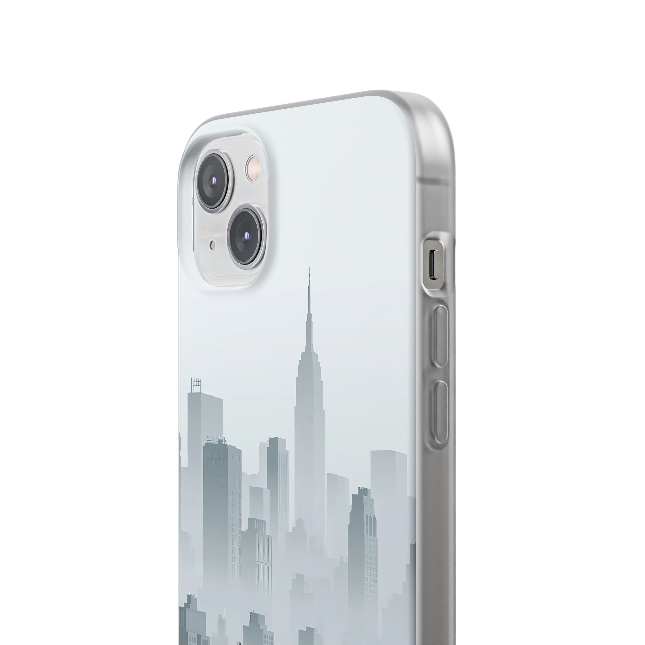 Grey Lite Phone Case for iPhone - Steel Mist Skyline