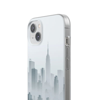 Grey Lite Phone Case for iPhone - Steel Mist Skyline