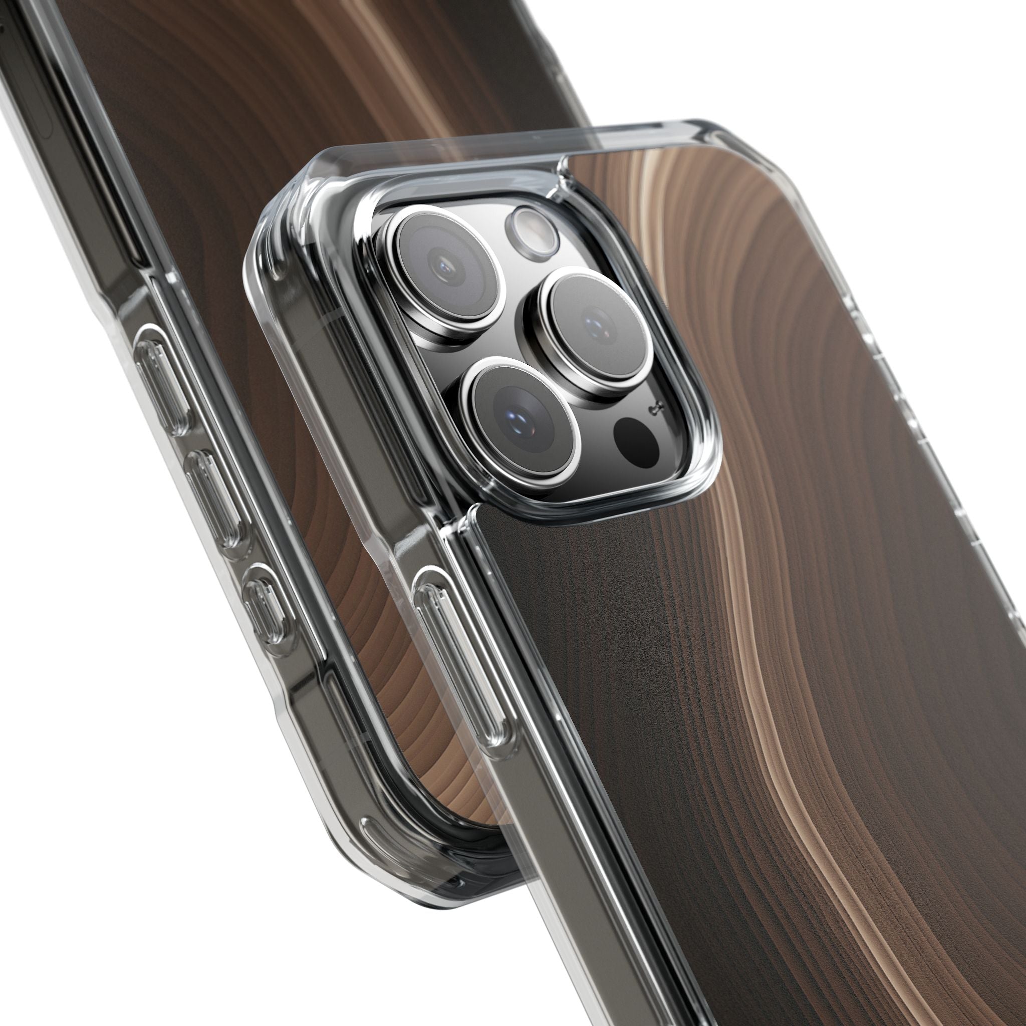 Brown Impact MagSafe Phone Case for iPhone - Bronzed Canyon Relief