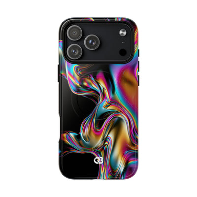 Purple Tough 2.0 Magsafe Phone Case for iPhone - Liquid Neon Chrome