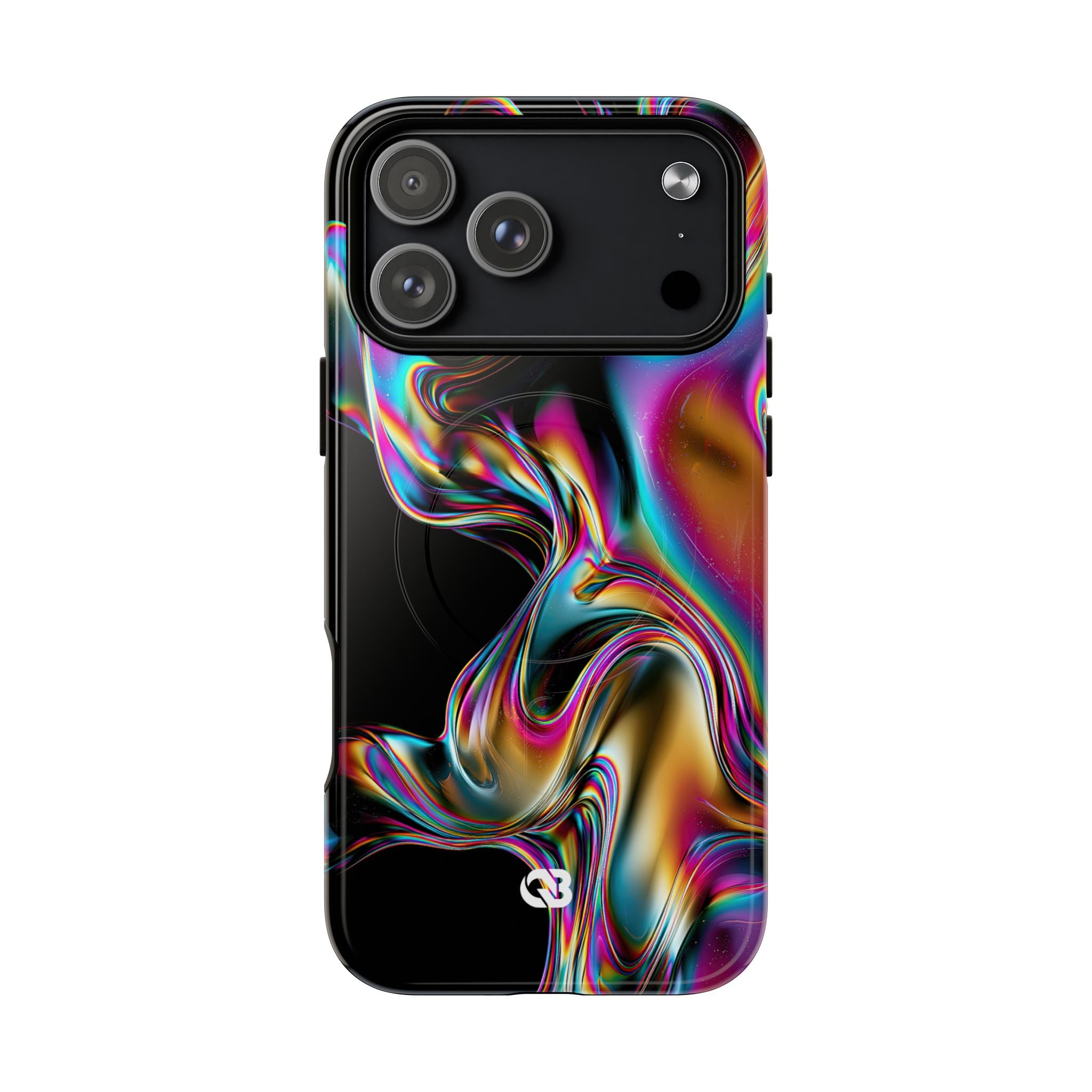 Purple Tough 2.0 Magsafe Phone Case for iPhone - Liquid Neon Chrome