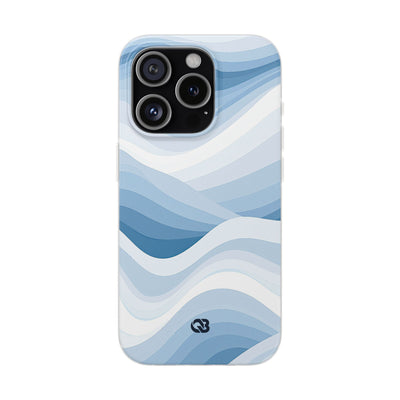 Blue Lite Phone Case for iPhone - Glacial Indigo Flow