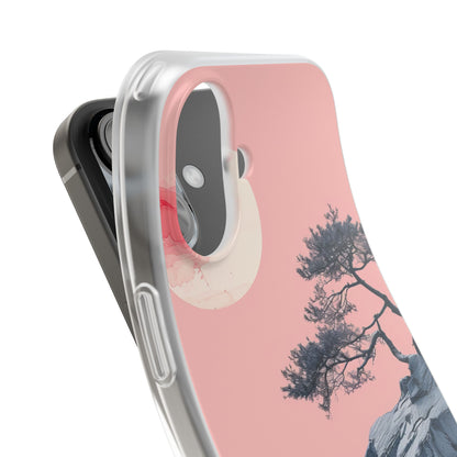 Crimson Moon Tree iPhone 16 Case - Soft