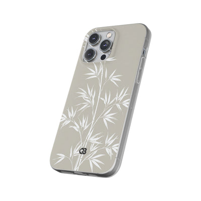Beige Lite Phone Case for iPhone - Sandstone Bamboo Stalks