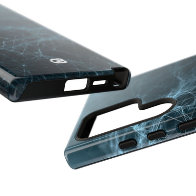 Teal Tough Phone Case for Samsung - Arctic Neural Mesh
