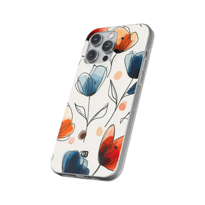 Ink Watercolor Tulips · Soft Handyhülle für iPhone