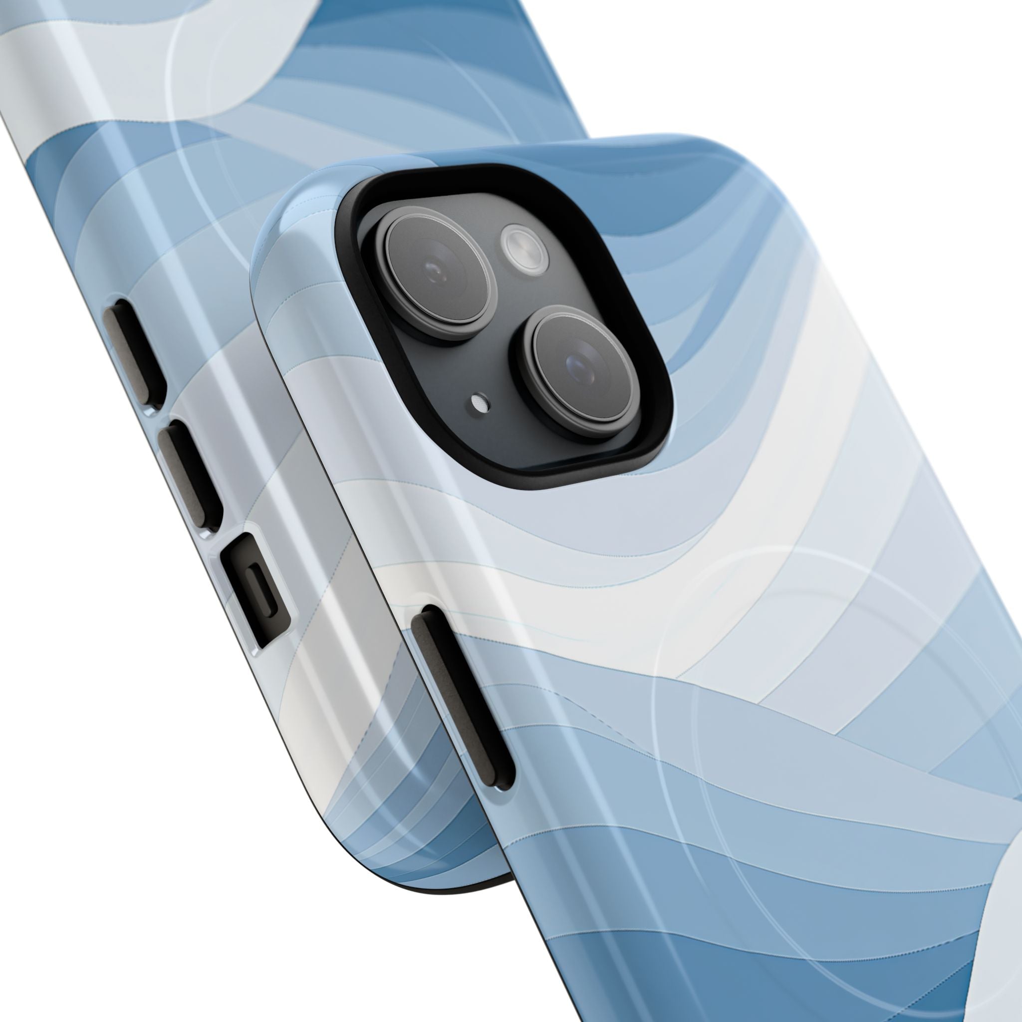 Blue Tough 2.0 Magsafe Phone Case for iPhone - Glacial Indigo Flow