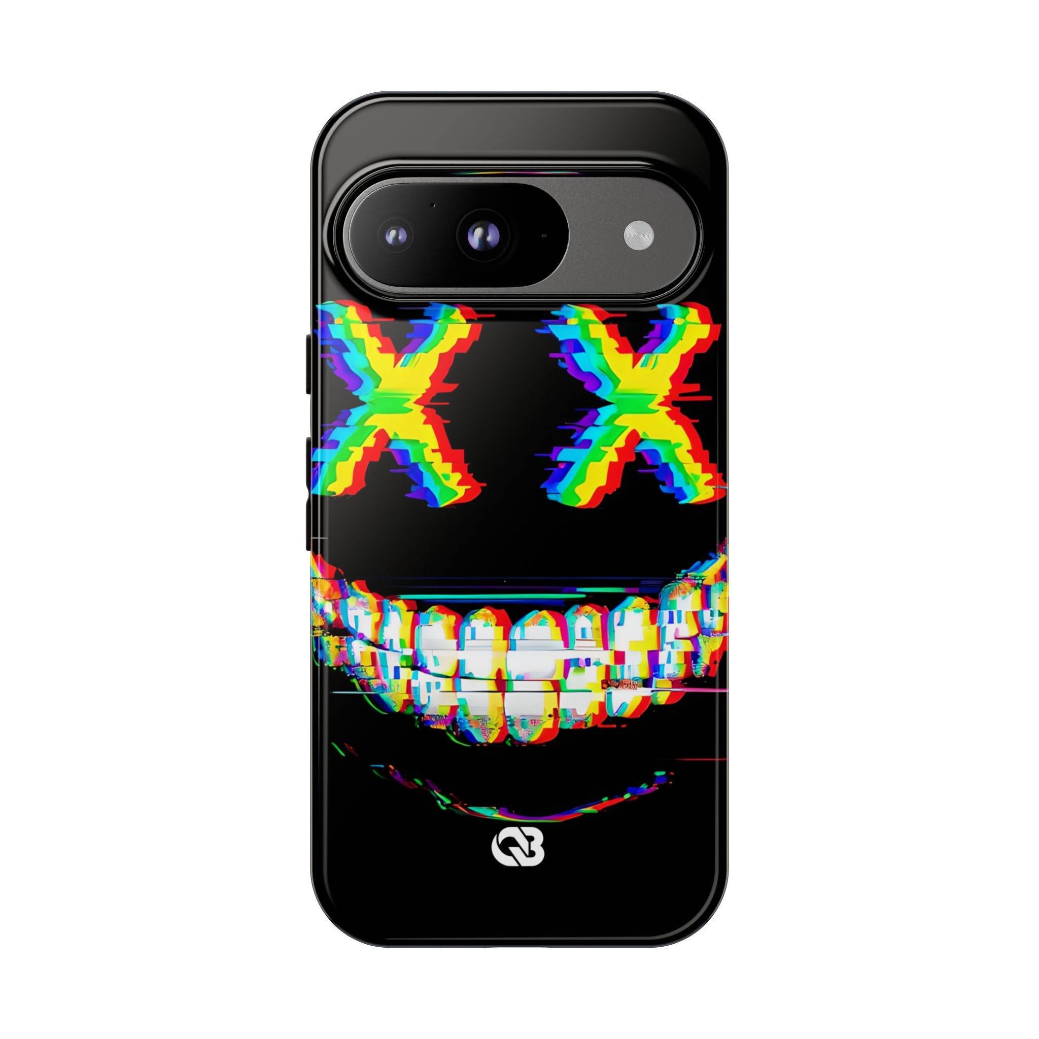 Glitch Grin Distortion · Tough Phone Case for Google Pixel