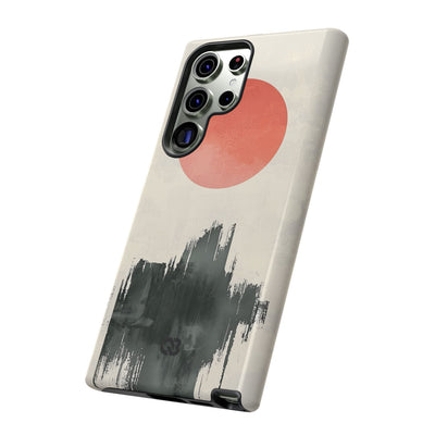 Karmesiner Sonnenstreich · Tough Handyhülle für Samsung