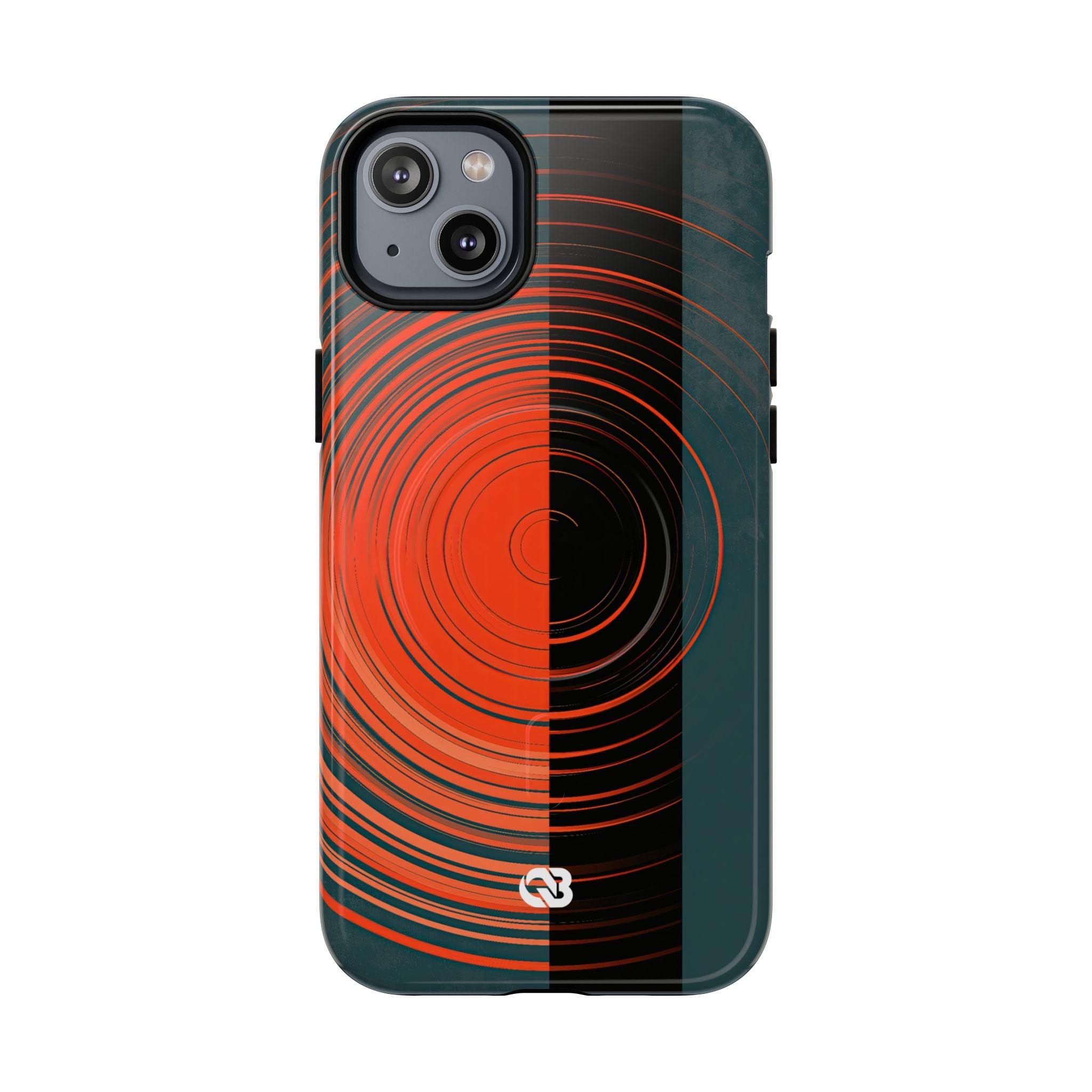 Teal Tough 2.0 Magsafe Phone Case for iPhone - Burnt Slate Radial