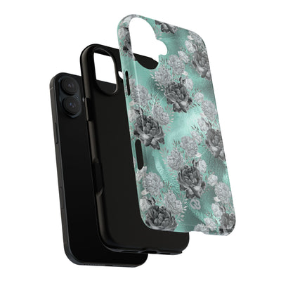Frost Mint Floral · Tough+ Magsafe