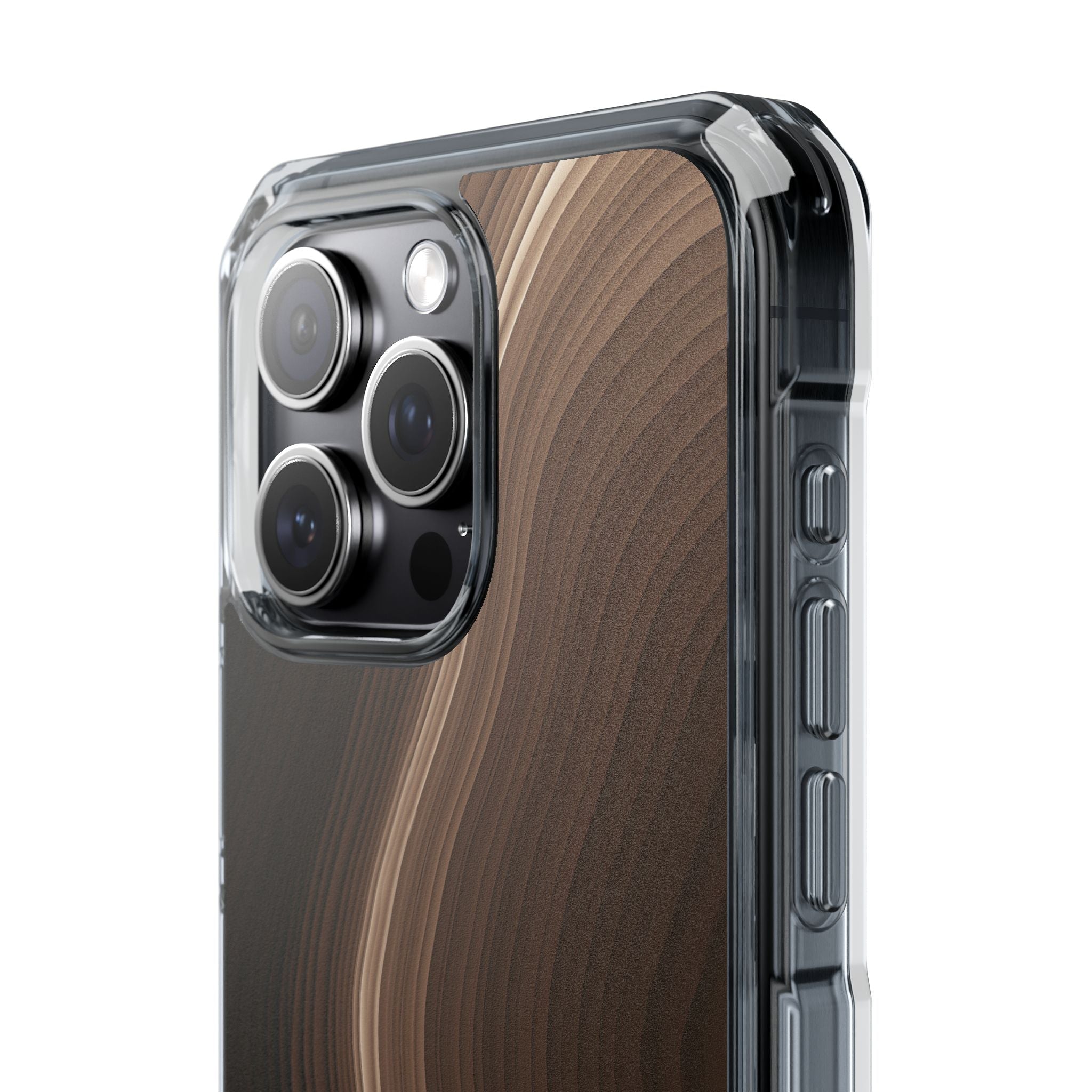 Brown Impact MagSafe Phone Case for iPhone - Bronzed Canyon Relief