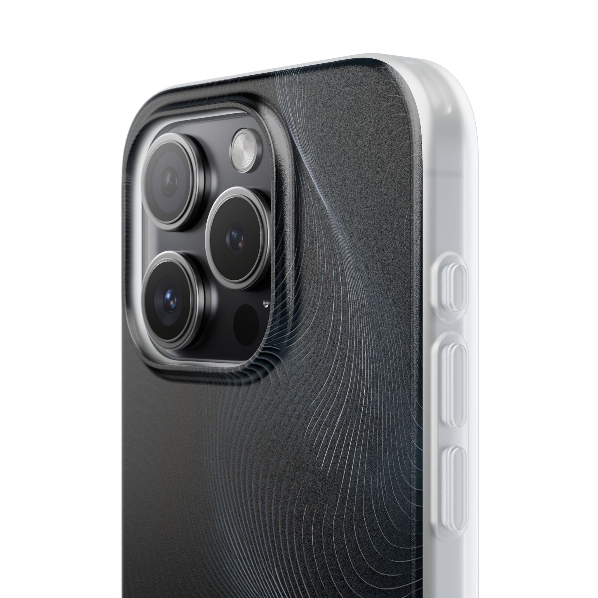 Black Lite Phone Case for iPhone - Obsidian Ridge Flux