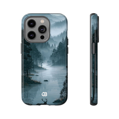 Silent Nordic Fjord · Tough Phone Case for iPhone · Blue