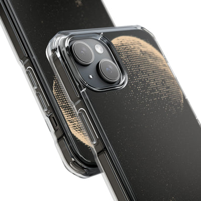 Lunar Metropolis Nocturne · Clear Impact Magnetic Phone Case for iPhone ·  Black