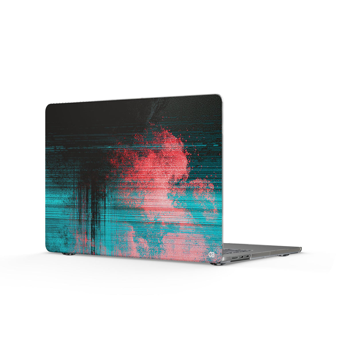 Digital Signal Drift · Clear Hard Case for MacBook · Black
