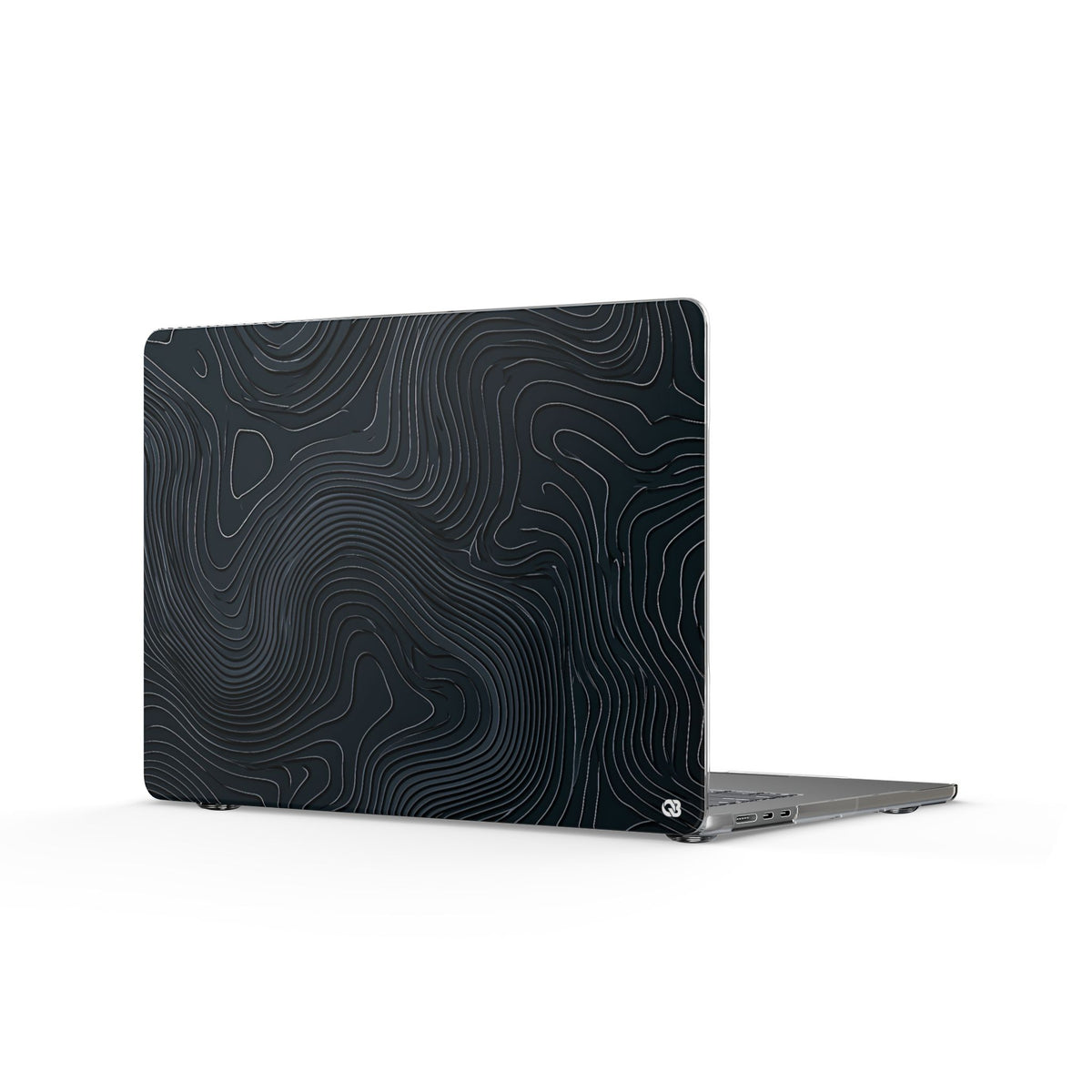 Obsidian Elevation · Clear Hard Case for MacBook · Black