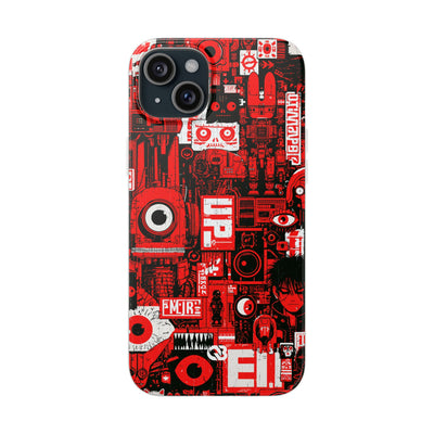 Neo Mecha Collage · Lite Phone Case for iPhone ·  Red