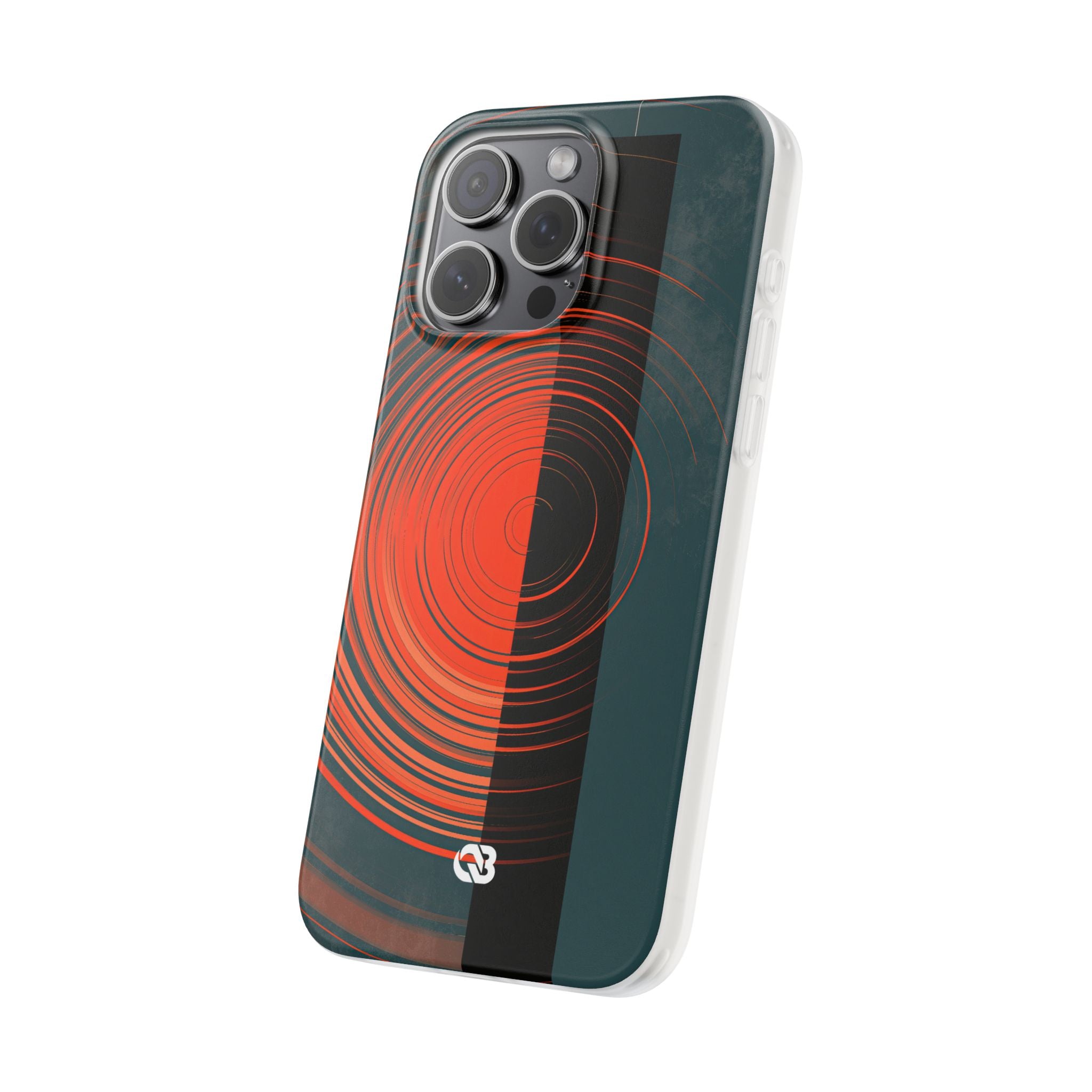 Teal Lite Phone Case for iPhone - Burnt Slate Radial