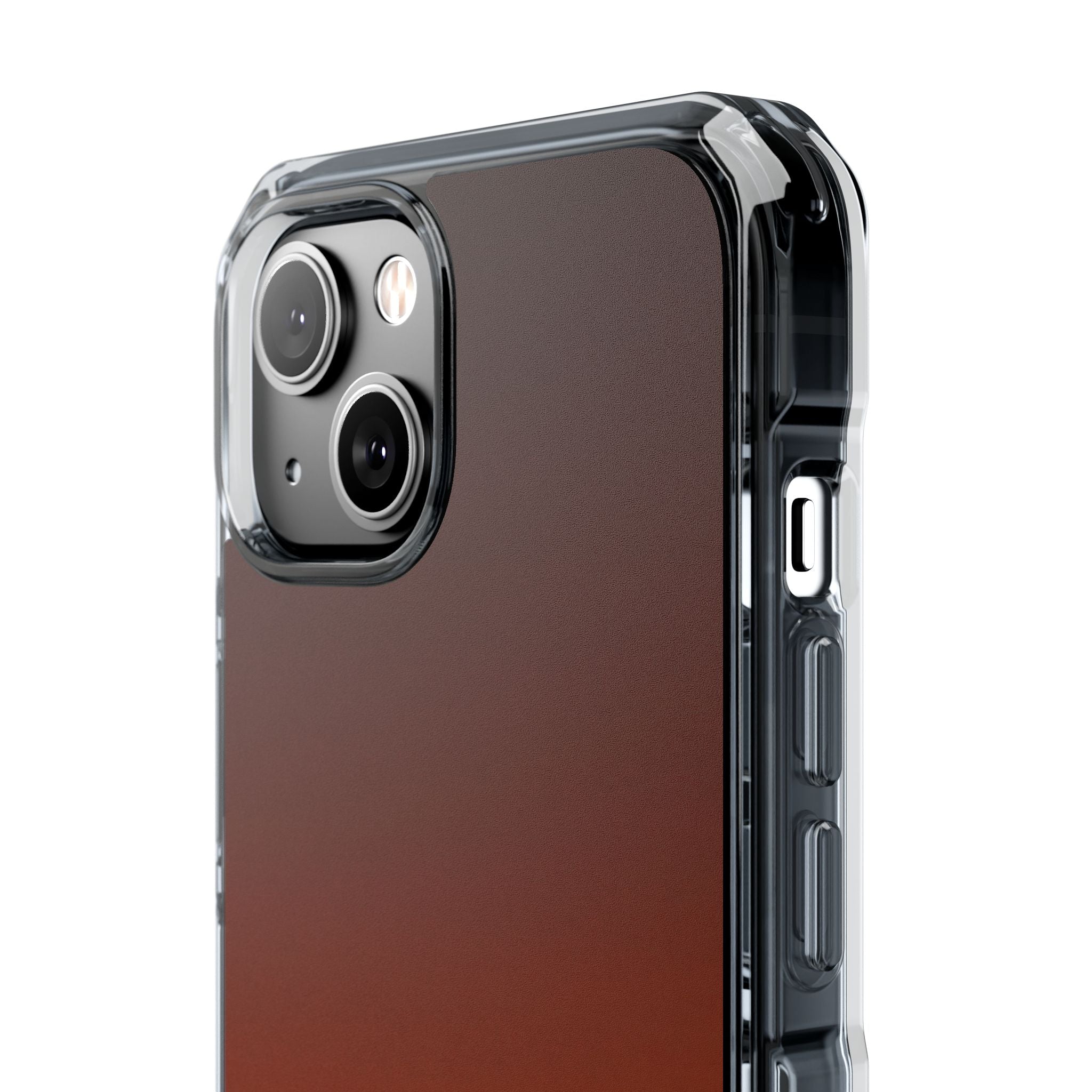 Orange Impact MagSafe Phone Case for iPhone - Obsidian Ember Fade