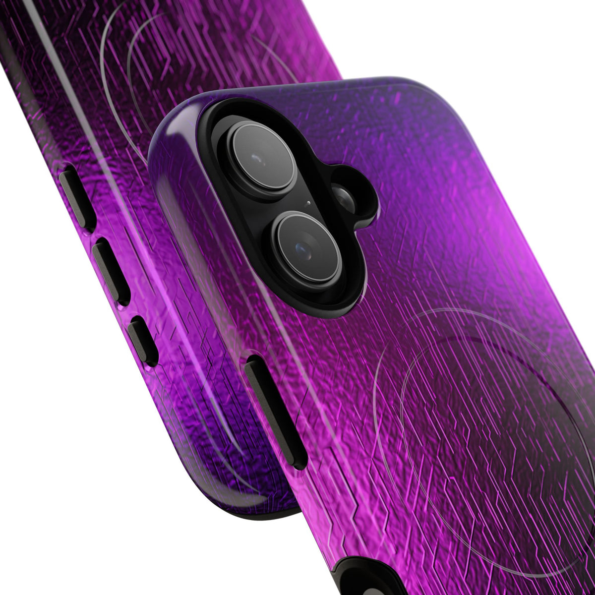 Violet Cyber Circuit · Tough 2.0 Magnetic Phone Case for iPhone · Purple