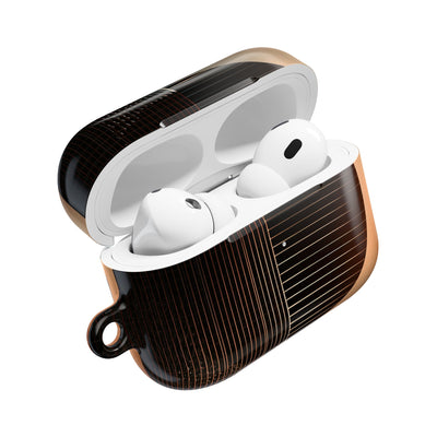Amber Meridian · Hard Case for AirPods & AirPods Pro · Black