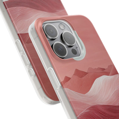 Crimson Dune Horizon · Soft Phone Case for iPhone