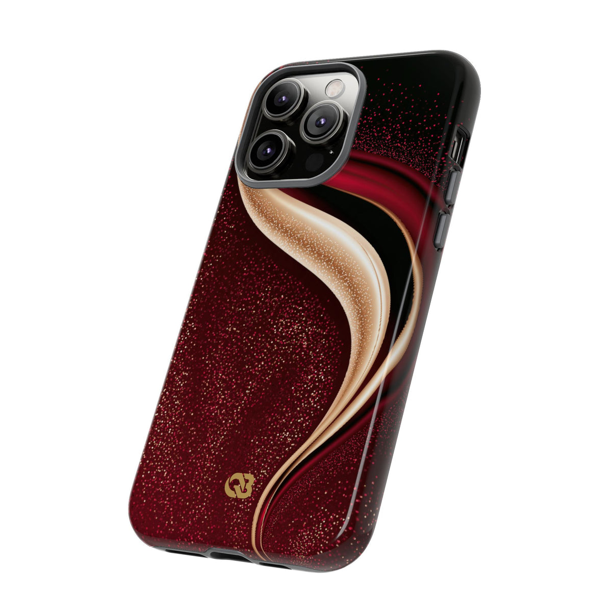 Gilded Crimson Flow · Tough Phone Case for iPhone · Red