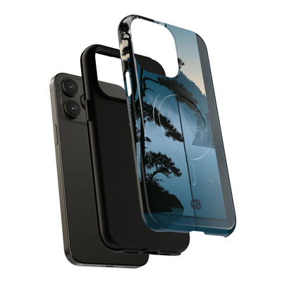 Blue Tough 2.0 Magsafe Phone Case for iPhone - Kyoto Mist Pine