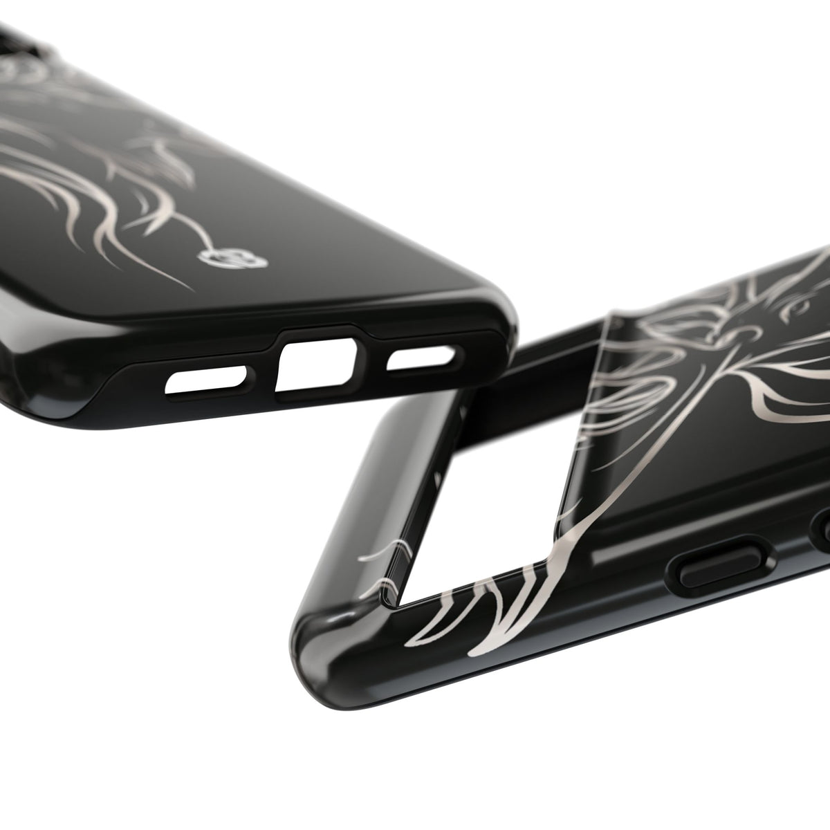 Nordic Moose Contour · Tough Phone Case for Pixel ·  Black