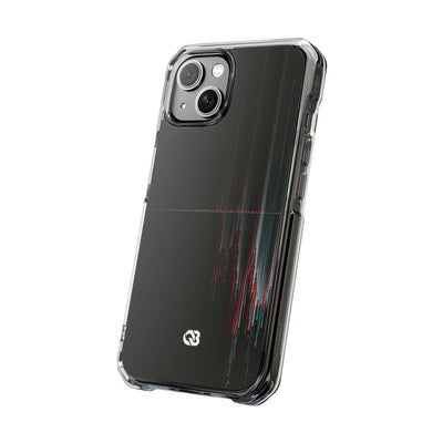 Black Impact MagSafe Phone Case for iPhone - Corrupted Data Stream